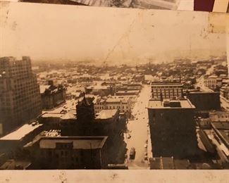 Atlanta skyline in 1940's photograph