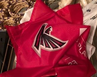 basket full of falcon flags