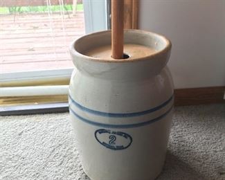 Antique Butter Churn - Marshall Pottery, Texas