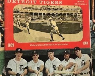 1969 Detroit Tigers Scorebook