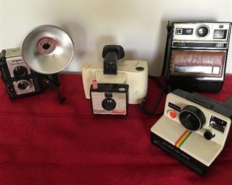 Vintage Cameras - Poloroid, Argus, Kodak