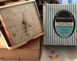 Vintage Westclox  - Tourino Travel Clock 