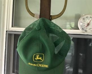 Coat Tree & John Deer Cap 