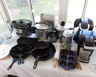 Crock pots, Keurig coffee makers and pressure cookers