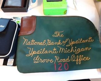 National Bank of Ypsilanti money pouch