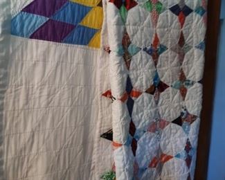 Many beautiful quilts