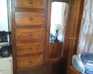 I love this wardrobe out of the 1940s in awesome condition