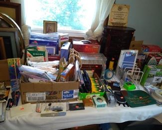 Lots of miscellaneous treasures and office supplies
