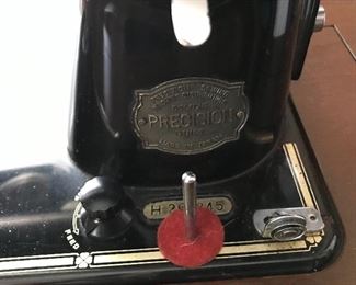 Vintage Sewing Machine in Table