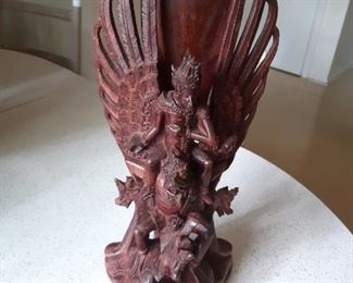 Foo Dog & Princess sculpture