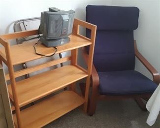 Bookshelves occasional chairs