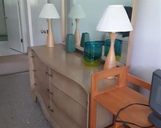 Vintage dresser and mirror