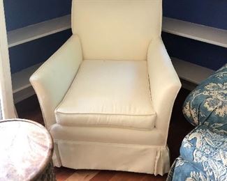Fabric white chair 