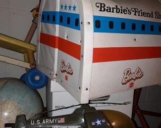 Barbie and friends, US Army helicopter