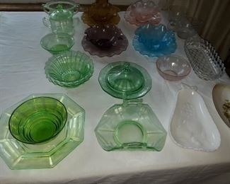 More colored depression glass