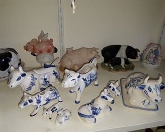 More Cows and creamers and butter dishes