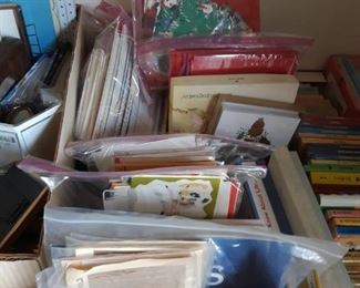 Bags of vintage greeting cards