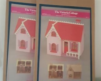 The Victoria Cottage wood dollhouse kit