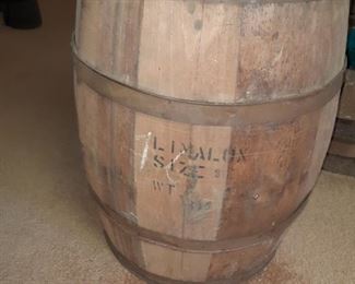 Large wooden keg