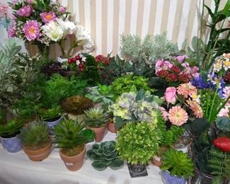 Faux Plants, Flowers, Succulents