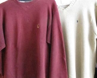 Tommy Hilfiger and Ralph Lauren sweaters