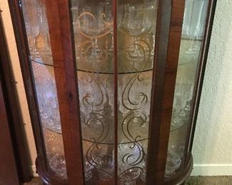 Antique British Curio Cabinet