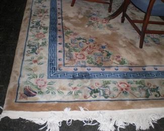 9'x12' sculptured Chinese rug