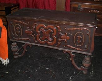 American Tudor blanket chest