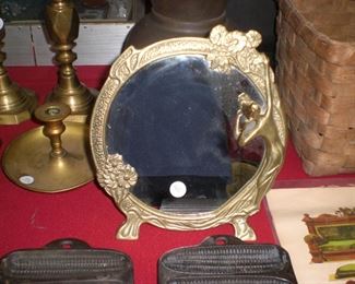 brass dresser mirror