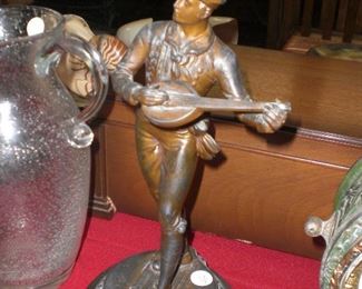 141" spelter mandolin player