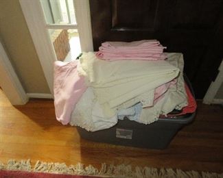 Tableclothes, cloth napkins, etc.