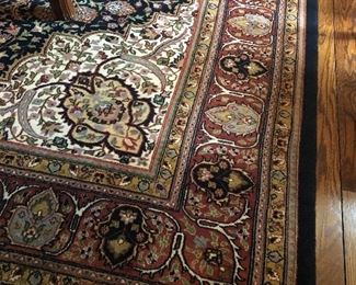 9 x 12 Wool Area Rug - hand-made - EXCELLENT condition