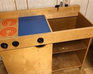 children's wooden kitchen sink