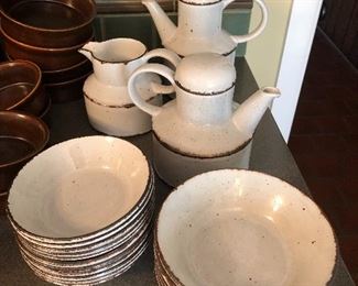 Stonehenge oven-to-table bowls, and pitchers