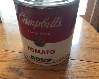 Vintage Campbell's soup cracker jar