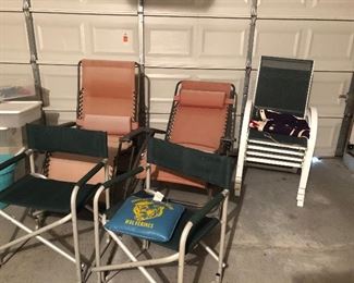 Folding chairs, recliner and patio chairs