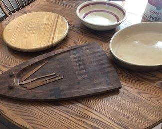 Dansk boards and ceramic serving bowls