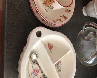 children's dishes and spoons