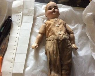 Lovely bald antique bisque doll from Germany! Such delicate features!