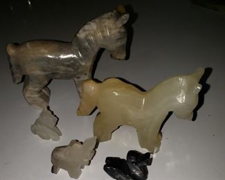 Marble carved animals