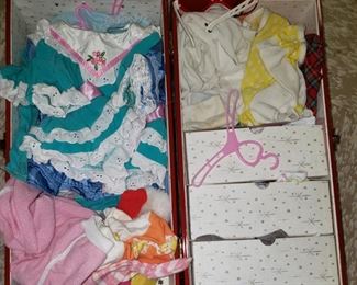 Doll Clothes and case