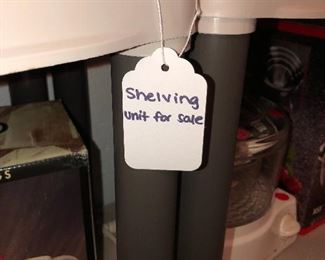 Plastic shelving units for sale!