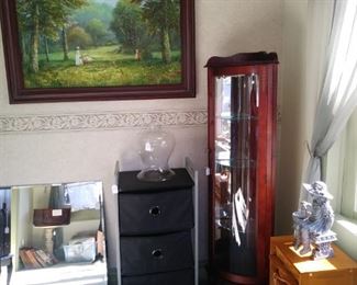 Curio cabinet not for sale.