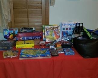 board game and toys