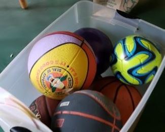 variety of balls