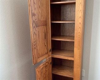 Amish made- Oak Wood Side Cabinet