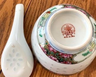 Chinese Bowl and Spoon