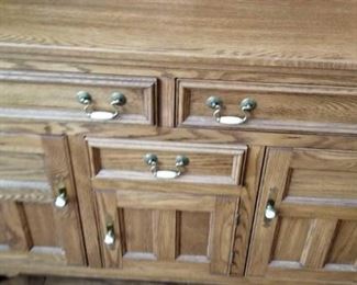 Amish Wood Hutch and Sideboard