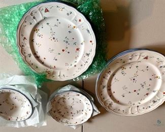 Floral Dishes made in Korea