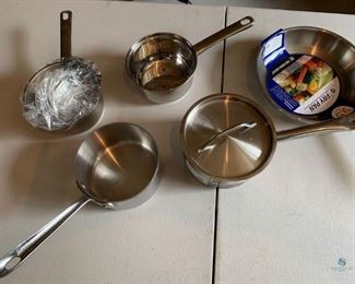 New Stainless Steel Pans
